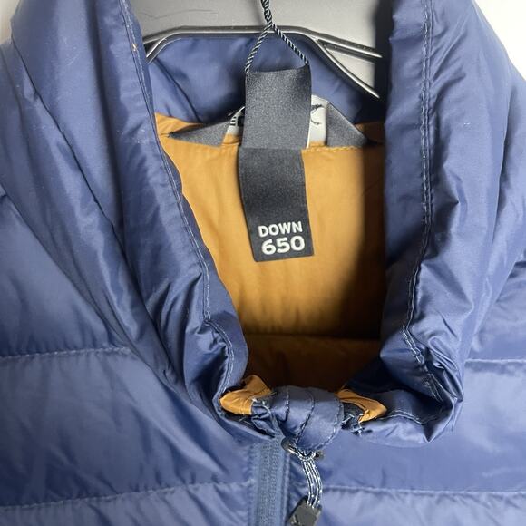 Eddie Bauer Mens Lightweight Water Repellent Packable Jacket 650 Down Blue Small - Picture 7 of 14